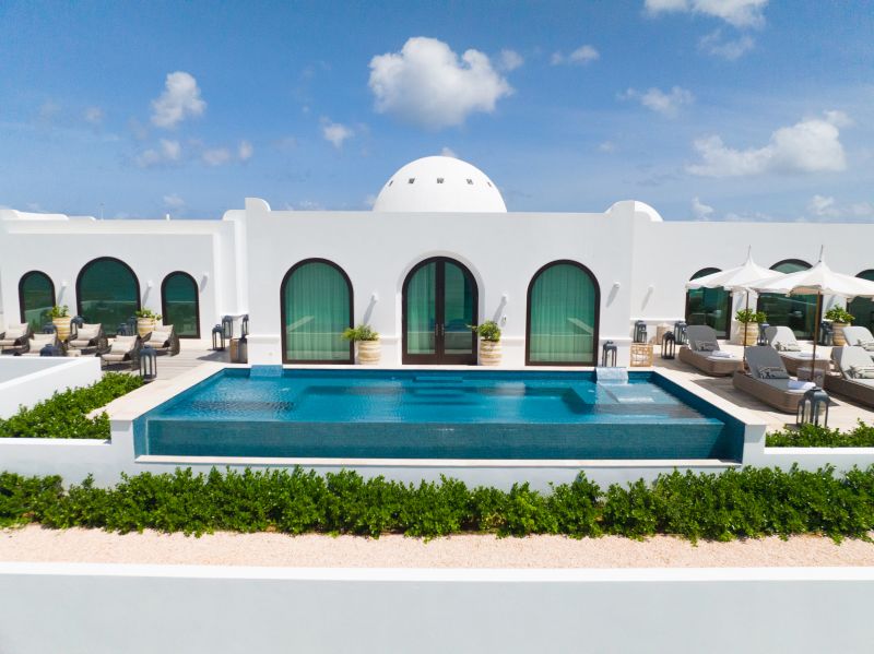 Belmond Cap Juluca new spa with finished roofing and waterproofing in Anguilla