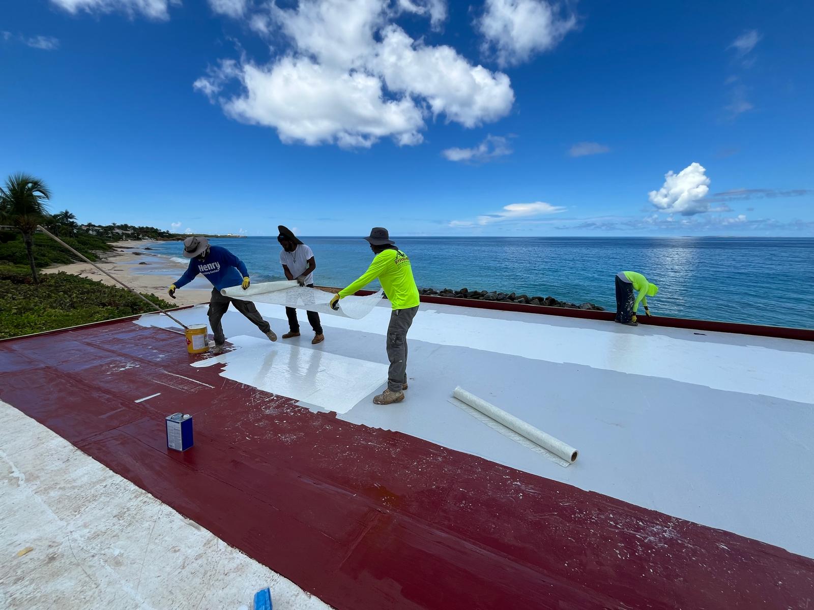 Beachfront roof restoration