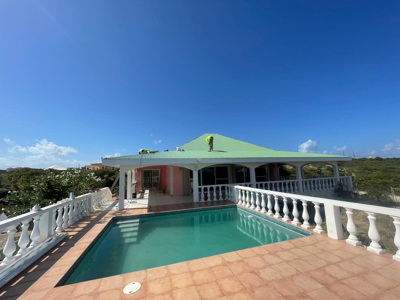 Tradewinds residential villa with metal roof in Anguilla